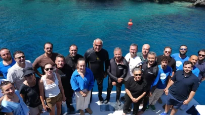 Bakan Ersoy sualtındaki kazı çalışmalarını yerinde inceledi