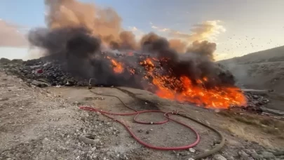 Bursa’da çöplükteki yangın şehrin her yerinden görüldü