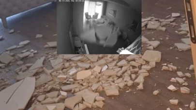 Lüks villanın tavanı çöktü!