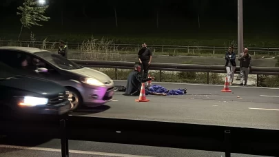 Kağıthane'de yola atlayan yaya feci şekilde can verdi