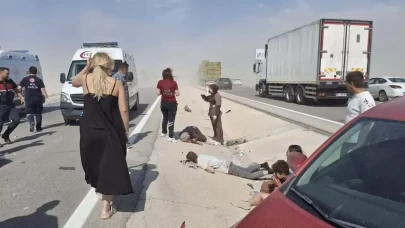 Görüş mesafesi düştü: 8 araç birbirine girdi