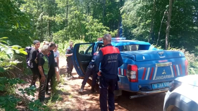 Bursa'da arazide mahsur kalan 3 kişi kurtarıldı