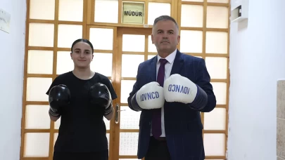 Boksör müdürün şampiyon öğrencisi: Saliha Ceylin Pehlivan