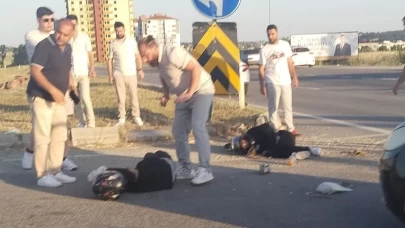 Tekirdağ’da motosiklet ile otomobil çarpıştı: 2 ağır yaralı