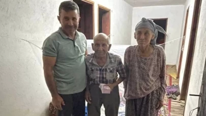 Yangında 80 bin lirasını kaybeden yaşlı adamın parası yenisiyle değiştirildi