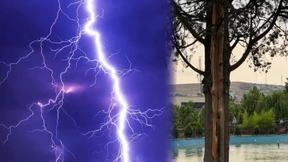 Bomba sandılar yıldırım çıktı! Gök gürültüsüyle korku dolu anlar