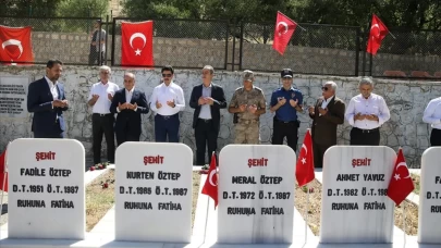 38 yıl önce teröristler katletmişti: 30 kişi dualarla anıldı