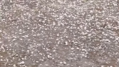 Edirne'de dolu yağışı etkili oldu