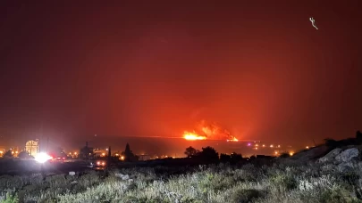 Göksu Deltası'nda sazlık alanda yangın