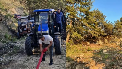 Beypazarı’nda orman yangını