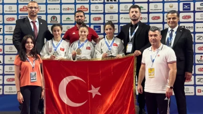 Milli judoculardan Üsküp'te 3 madalya