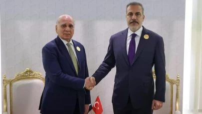 Bakan Fidan Iraklı mevkidaşı Hüseyin ile görüştü