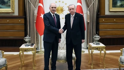 Cumhurbaşkanı Erdoğan, TBMM Başkanı Kurtulmuş'u kabul etti