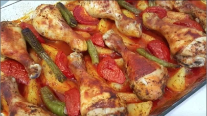 Fırında sebzeli tavuk nasıl yapılır? Pratik akşam yemeği tarifi