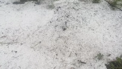 Tokat'ta dolu yağışı etkili oldu