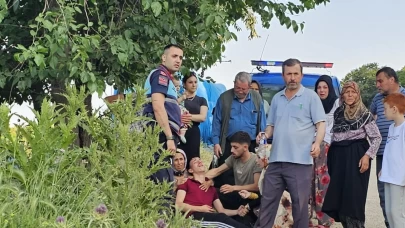 Bursa'da traktör römorkuyla yamaçtan yuvarlanan çocuk yaralandı