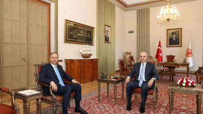 TBMM Başkanı Kurtulmuş, İçişleri Bakanı Yerlikaya'yı kabul etti
