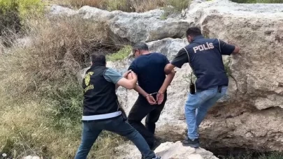 Mağarada saklanan 17 yıl hükümlüsü Silifke kırsalında yakalandı