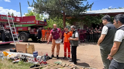 Orman muhafaza memurlarına ve yangın gönüllülerine eğitim verildi