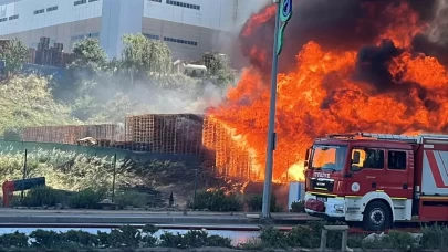 Kocaeli'de fabrika yangını