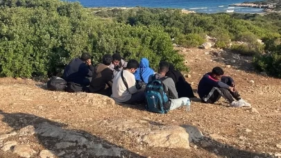 Didim’de 8 düzensiz göçmen yakalandı