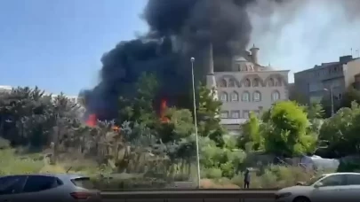 Sarıyer'de mobilya atölyesinde yangın