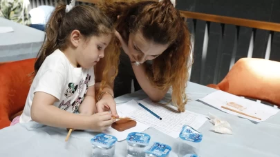 Samsun Kültür Yolu Festivali'nde minikler çivi yazısı yazdı