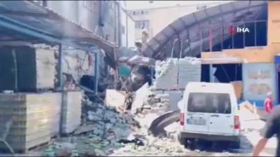 Güngören'de bir iş yerinde patlama! İşte görüntüler