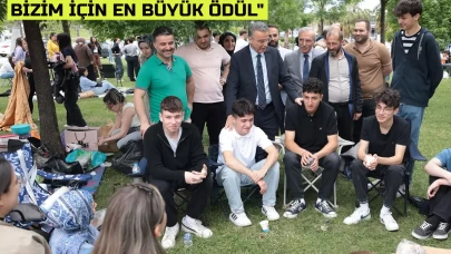 Başkan Kurnaz'dan öğrencilere moral ziyareti