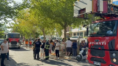 Tekirdağ Çorlu’da 9 katlı binanın çatısında yangın paniği