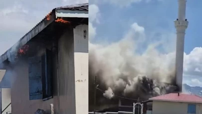 Trabzon'da camide yangın!