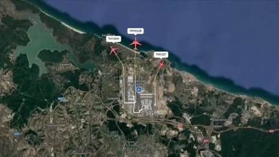 Üçlü pist uygulamasıyla bir saatte 81 uçak havalandı