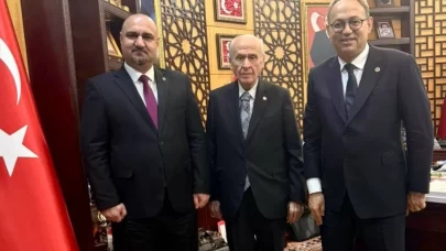 MHP Lideri Devlet Bahçeli, Türkmen Lideri Seman’ı ağırladı