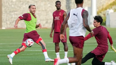 Galatasaray, günü çift antrenmanla tamamladı