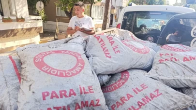 Beypazarı'nda dar gelirli ailelere kömür yardımı