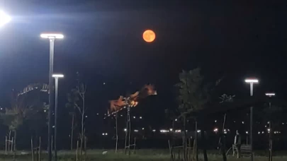 Van Kalesi dolunayda manzarası ile hayran bıraktı