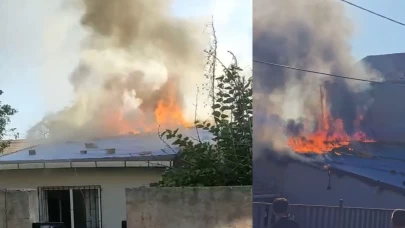 Ümraniye’de çakmakla oynayan çocuk yangın çıkardı
