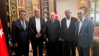 Bünyanlı şehit aileleri MHP Lideri Devlet Bahçeli’yi ziyaret etti