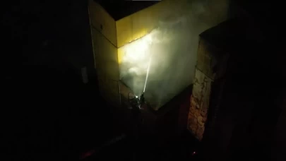 Ankara'da konveyör bant fabrikasında yangın çıktı