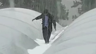 Mersin'in yüksek kesimlerinde dolu yağışı etkili oldu