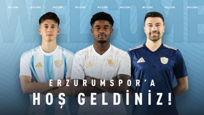Erzurumspor FK'ye üç takviye