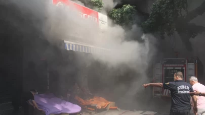 Çarşıyı duman sardı, göz gözü görmedi