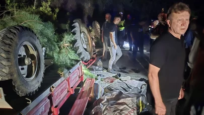 Sakarya'da traktör devrildi: 10 yaralı