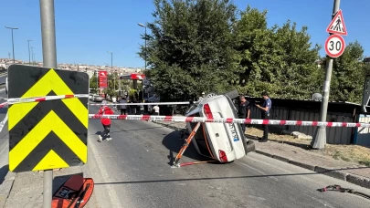 Bahçelievler'de kontrolsüz hız faciası: 1 yaralı!