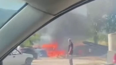 Karabük'te kömür ve odun deposu alev aldı