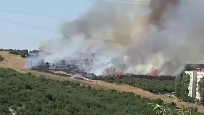 Başakşehir'de korkutan yangın