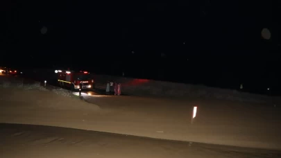 Erzurum'da otomobil sele kapıldı, içindeki kadın 150 metre sürüklendi