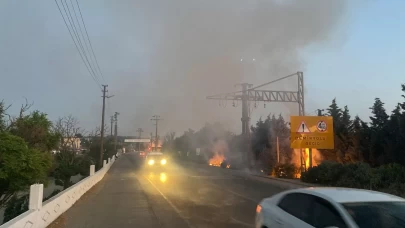 Tekirdağ'da korkutan yangın