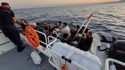 İzmir açıklarında 81 düzensiz göçmen yakalandı