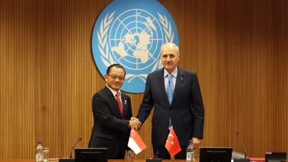 TBMM Başkanı Kurtulmuş Cenevre'de Singapur Parlamentosu Başkanı ile bir araya geldi